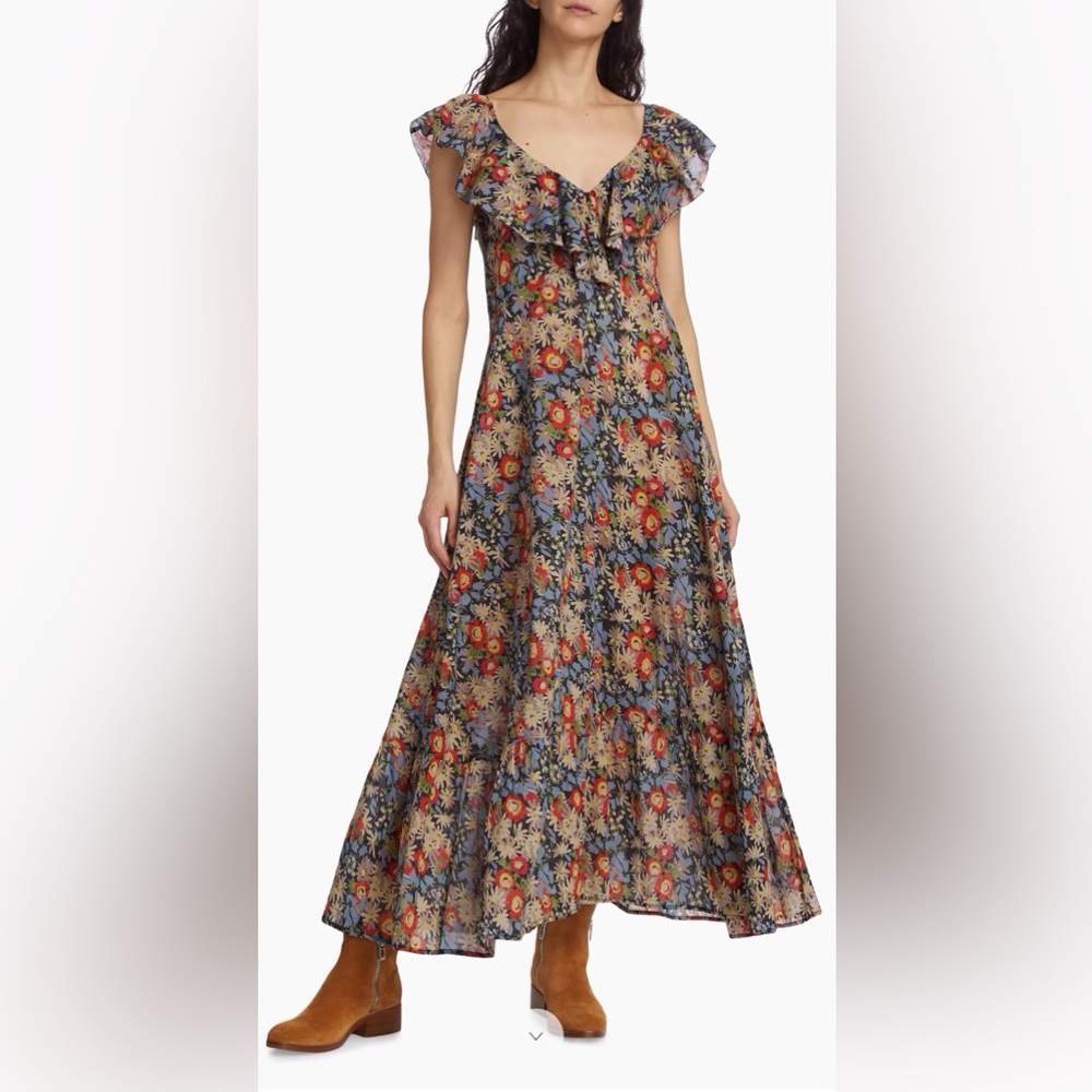 The GREAT Geranium Floral Maxi Dress Size 3  (12)